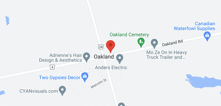 map of 140 OAKLAND Road